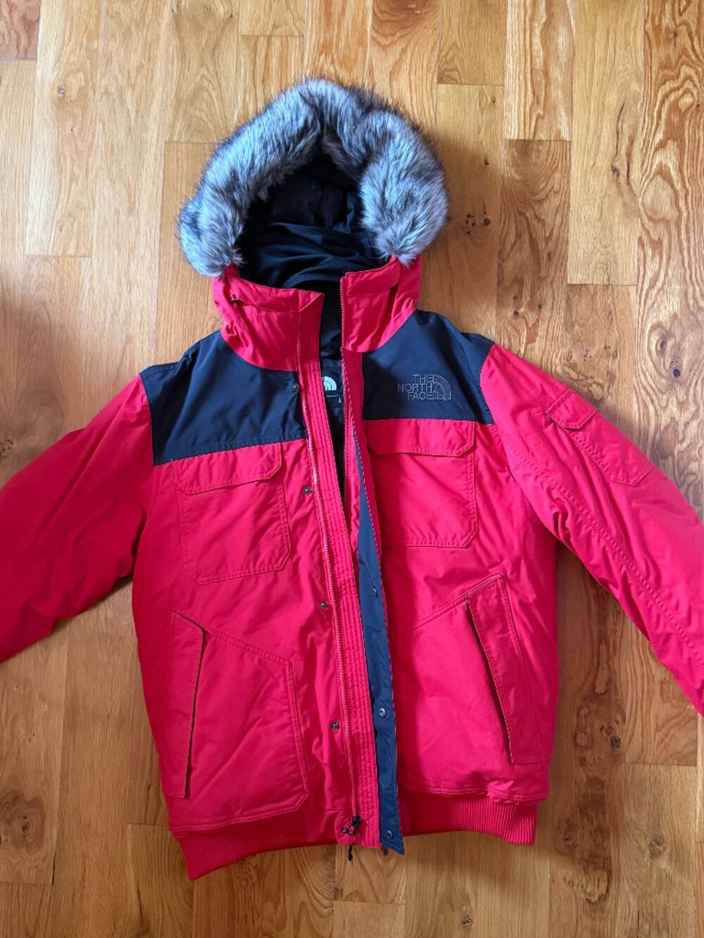 The North Face Gotham III Down Parka — Red/Black, Men's Large